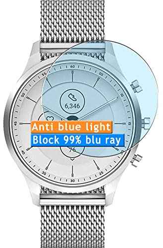 Vaxson 3 Stück Anti Blaulicht Schutzfolie kompatibel mit SKAGEN GEN 6 HYBRID JORN 38mm Display Bluelight folie folien Displayschutzfolie （ nicht Panzer Schutz Glas folie SchutzGlas nicht PanzerGlas ）