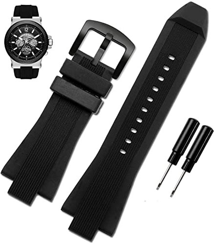 MURVE 29 x 13 mm Silikonkautschuk konkav konvexes Uhrenarmband für Michael Kors MK9019 MK8295 MK8492 MK9020 MK9020, 29X13mm, Achat