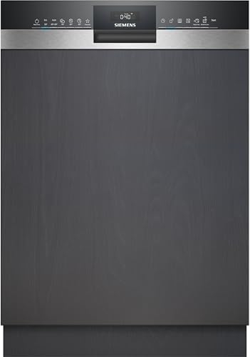 Siemens SN53ES02AE - Lavastoviglie iQ300, parzialmente integrata con cestello per posate, 60 cm, HomeConnect, varioSpeed Plus, autoOpen dry, flessibile, cestello preferito