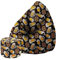 DreamRoots Sitzsack Erwachsene mit Füllung 80x80x120cm - Oxford Stoff 220 gr/m2 Wasserdicht - Sitzsack mit Lehne und Hocker und Bezug - Sitzkissen Boden - Chill Sack