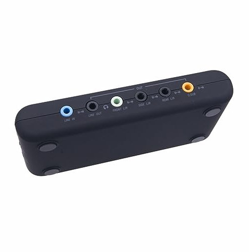 LYEAA Adaptateur audio USB 8 canaux de sortie DAC avec 2 têtes de micro SPDIF enregistrement et lecture pour haut-parleurs de bureau à domicile