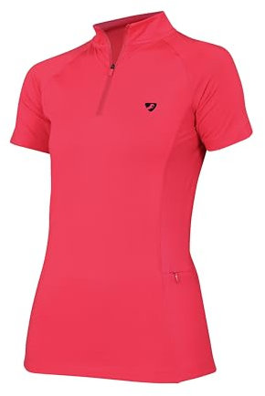 Aubrion Shires Revive Short Sleeve Womens Base Layer - Coral XS