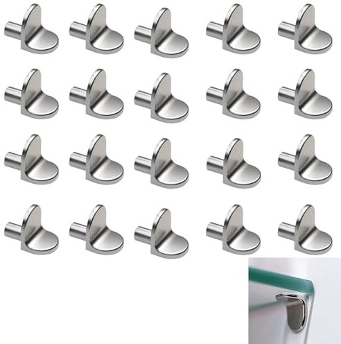 aqlbhz 20 PCS Shelf Support Pegs Shape Bracket Pegs Cupboard Shelf Pegs Shelf Support Bracket Pegs, Thickened Rack Bracket Nails Kitchen Cupboard Bracket Nails Wardrobe Shelf Pins Shelf Bracket Pegs