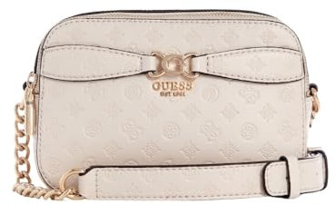 GUESS Arlena Camera Crossbody Bag Taupe Logo