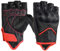 Harssidanzar Damen Fingerlose Motorradhandschuhe,Harter Knuckle Schutz Reiten Motorradfahrer Racing Motorradhandschuh KL022EU,Schwarz Rot,Größe XL