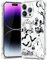 BEIMEITU Clear Halloween Case for iPhone 14 Pro Max,Cute Ghost Pattern Case Cover Soft Thin Protective Slim Bumper Cover Boys Girls Phone Case for iPhone 14 Pro Max-Halloween Ghost