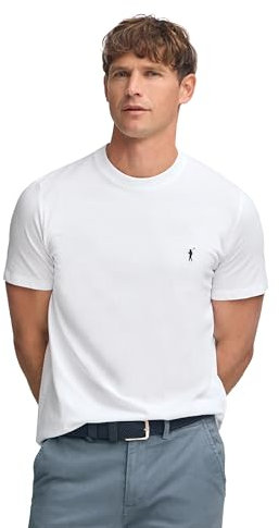 Polo Club Camiseta básica Blanca de algodón con Logo Rigby Go para Hombre