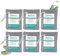 Sacs purificateurs d'air au charbon actif de bambou Lot de 12 sacs de charbon de bambou pour purifier l'air, absorbe les odeurs, absorbe l'humidité, désodorisant naturel pour voiture(6 * 200g)