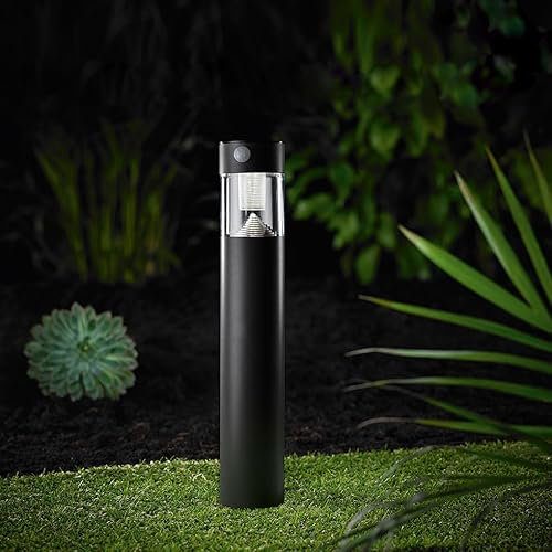 MeLiTec Solar LED Gartenleuchte, Wegeleuchte, mit Bewegungsmelder, SO31-SO32 (Anthrazit, rund)