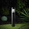 MeLiTec Solar Gartenleuchte mit Bewegungsmelder (Anthrazit, rund)