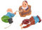 KITANDOVE 1 Satz Elfen-Dekor gartenskulptur aussendeko Gartenzwerge gartendeko rostoptik gartendekoration Outdoor-Statue Gartenbaum Elfenstatue Elfendekoration Gartenbedarf Figur Harz
