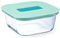 Luminarc Joy Récipient hermétique en verre bicolore 14 x 14 x 6,5 cm - 53 cl