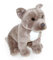 tachi Sitzender Plüschtier Hund, Kuscheltier Staffordshire Bull Terrier, grau beige Stofftier 30 cm