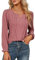 GUCURIN Camicetta Donna Scollo a V Elegante Casual Top a Maniche Lunghe Abbigliamento Camicia Primavera e Autunno