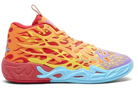 PUMA Mens Mb.04 Phoenix Pallacanestro Scarpe Da Ginnastica - Rosso, Puma Rosso-arancio Glow, 47 EU