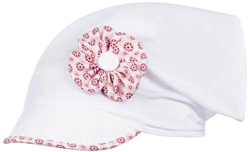 Smarilla Kopftuch Dreiecktuch Mütze Schirmmütze Stirnband für Mädchen Baby Kinder Baumwolle Punkte Blume
