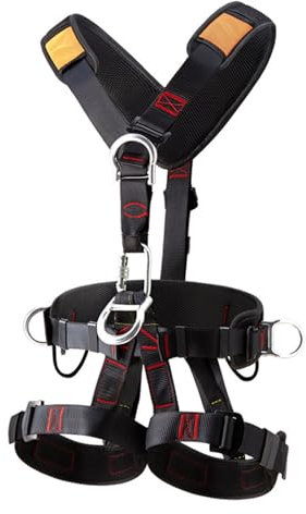 Gacqpli Absturzsicherung Sicherheitsgurt, Sicherheitsgurt Für Den Bau, Verstellbarer Klettern Im Freien Und Absturzsicherung, Abnehmbare Baumkletterausrüstung