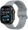 Astorgos Sport Armband Kompatibel mit Apple Watch Ultra 2/Ultra 49mm,S10 46mm,9/8/7 45mm,SE2/SE/6/5/4 44mm,3/2/1 42mm, Weich Silikon Apfelband Armbänder für Herren Damen, Grau