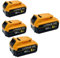 4 Pack 8000mAh Replacement Batteries fit for DeWALT 20V MAX Tools - High Capacity Li-Ion Batteries for DCB200/DCD/DCF/DCG Series Tools | Overheat Protection, Double Run Time, with LED Fuel Gauge