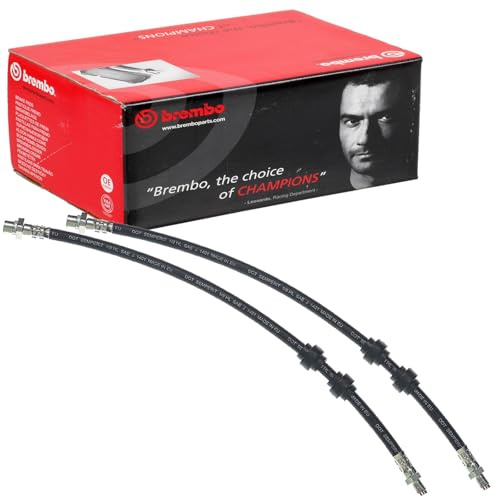 2x Brembo Bremsschläuche vorne | 2xT06011 Kompatibel mit 5 (E39),5 Touring (E39)
