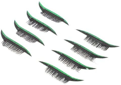 Healifty 4paia Eyeliner Adesivi Per Donna e Uomo Nastro Adesivo Per Contorno Occhi Striscia Adesiva Per Occhi Traspirante e Rimovibile Per Discoteche Carnevali Cosplay e Festività