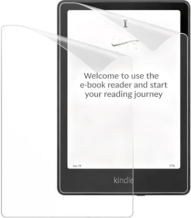 CEJAS 2 Piezas Protectores de Pantalla Compatible con Kindle Paperwhite 7 Pulgadas 12ª Generación 2024 Película PET Anti-Reflejos con Cobertura Total