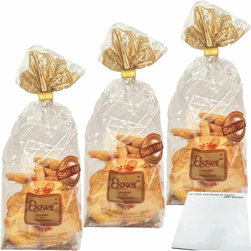 usy Bundle für Esser Butter Mandeltaler 3er Pack (3x150g Beutel) + usy Block