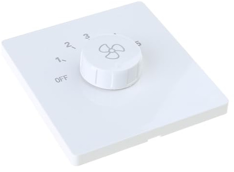 Hangsu Wall Mount Fan Regulator 5-Gear Speed Adjustment Switching 86 Type Concealed Designing Controller for Ceiling Fans Adjustable Fan Switches