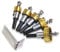 NUZAMAS 5 Pcs Drill Bit Set, 16mm/ 18.5mm/ 20mm/ 25m/ 30mm MM HSS Carbide Tip Hole Saw Tooth Cutter Drill Bit, Hole Saw Kit, Stainless High Speed Steel Metal Alloy Tool