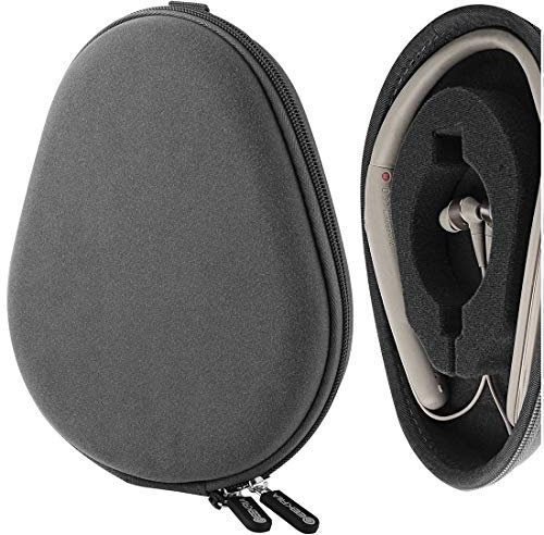 Geekria Custodia per Cuffie Bluetooth con Archetto da Collo, Custodia da Viaggio per Cuffie con Archetto da Collo Rigido di Ricambio con Custodia per Caricatore, Compatibile con Auricolari LG BCS-700