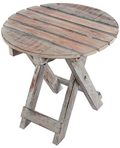 Divero Klapptisch RÜGEN aus Durian-Holz Farbe: White Wash