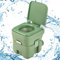 GOPLUS 20 L Toilette da Campeggio, WC Portatili, Secchio Rimovibile per i Bambini/Anziani, Portata di 100kg, Leggero da Trasportare, 36x42x43cm, Verde/Grigio