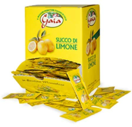Gaia Succo di Limone Zitronensaft Monoportion 990ml Portionen 198 Beutel