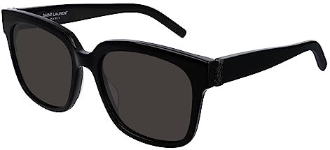 SAINT LAURENT Womens SL M40-001 54 Woman Acetate Sunglasses, Black-Black-Black