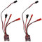 OTOTEC 2pcs 30A Contrôleur de Vitesse électronique Brosse Balayé par ESC Miniature pour Mini Voiture RC