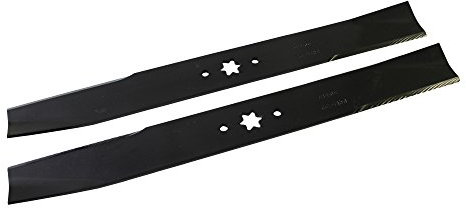 SECURA Jeu de lames (éjection) compatible avec Verts Loisirs VL 107 H 13CN79TG617 Tracteur de pelouse