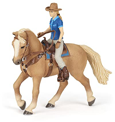 Papo 51180 Westernpferd und Reiterin