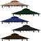 freigarten.de Toit de rechange pour barbecue pavillon 2,4 m x 1,5 [m] mètres sable antique pavillon imperméable matériau : panama PVC souple 370 g/m² extra résistant modèle 11 (cappuccino)