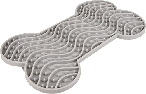 Flamingo Pet Products - YUMMEE Leckmatte Farbe Grau Größe L 29,8 cm für Hunde