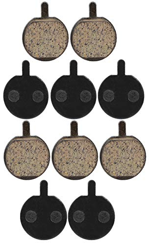 5 Paare Fahrrad Scheibenbremsbelag Fahrrad Bremsbeläge Ersatz Semi-Metallic Resin Disc Brake Parts für Fahrrad Mountainbike