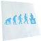 Kiwistar - Autoaufkleber - DJ Music Bass Evolution - lichtblau - 50x18cm - Aufkleber für Auto, Laptop, Fahrrad, LKW, Motorrad mehrfarbig JDM Decal Racing