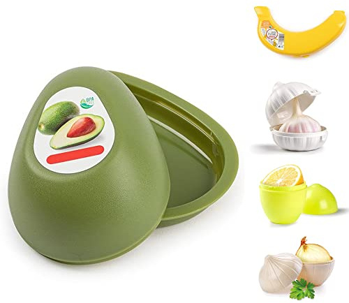 plastific Avocado Keeper Storage Container – BPA-Free Reusable Avocado Saver Pod for Keeping Cut Avocados Fresh Longer