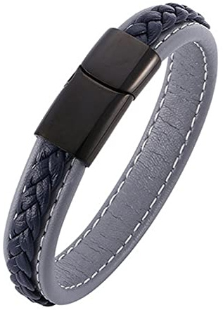 Aotiwe Jungen Armband Edelstahl, Kelten Schmuck Herren Luxus Lederarmband für Valentinstag Neujahr Jahrestag