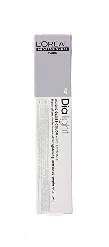 L'Oréal Professionnel DiaLight 4 Coloración Castaño Sin Amoniaco, 50ml