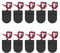 AEDIKO 10pcs CR2032 Battery Holder Coin Cell Battery Holder 1x CR2032 Battery Holder Battery Storage Boxes Cover with On ON-Off Switch Socket Container