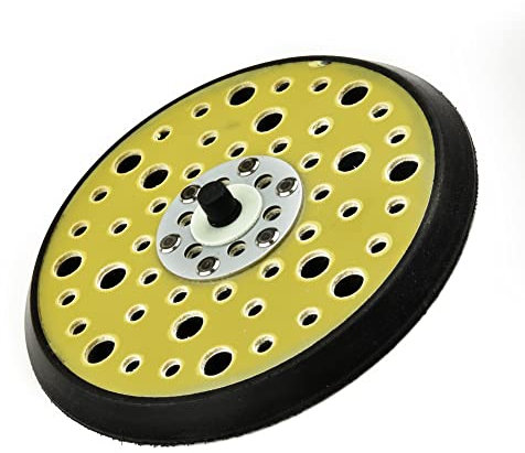 Sander Backing Pad Sanding Pad Orbital Polishing and Pad Rotary 150mm 54Holes & Pad 5/16 Thread Medium Density
