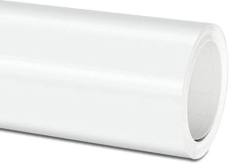 Actinium® Plotterfolie (12€/qm) 751c 010 Weiß Glanz 5m x 63cm High Performance Cast Folie, gegossene Selbstklebende Autofolie glänzend
