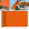 SunSail Wasserdicht Rechteckig 1.7 x 3 m UV-beständig Sonnensegel Schattentuch mit Ösen und Befestigungsseile für Patio Hinterhof Rasengarten, Orange