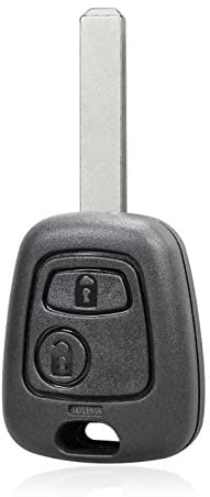 Kelay Peugeot Key Fob Case Replacement For Peugeot 107 207 306 307 406 407 Citroen C1 C2 C3 Remote Car Key Cover, Citroen C1 Key Fob, Peugeot 107 Key Fob,2 Buttons