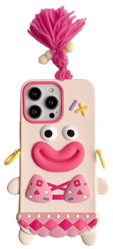 QoKcoahn Fall für iPhone 14,Kawaii Phone Cases 3D Cartoon Cases Nette lustige Biene Weiche Silikon Gummi Stoßfeste Schutzhülle Frauen Mädchen für iPhone 14